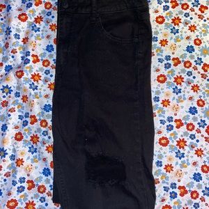 black high rise skinny jeans size 12